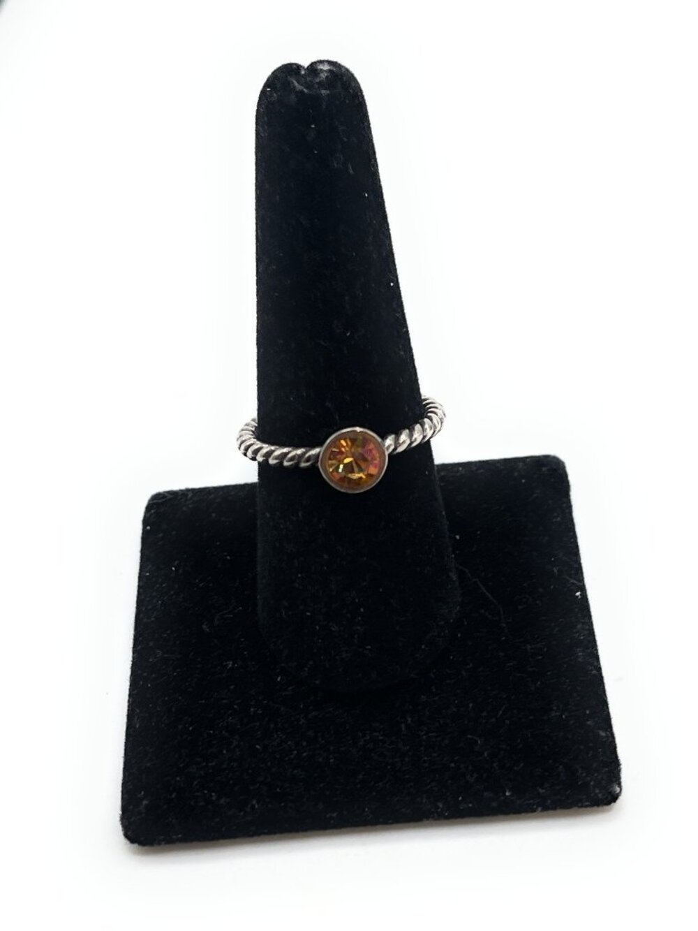Brighton Rope Citrine Ring Size 9 (4331)